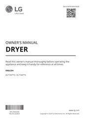LG DL 730 E Series Owner's Manual