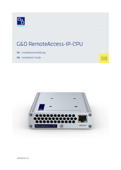 G&D RemoteAccess-IP-CPU-Fiber Installation Manual