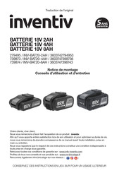 inventiv INV-BAT20-4AH Installation Instructions Manual