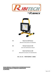 Ribimex Ribitech PRSPOT20PBAT User And Maintenance Manual