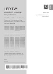 LG 75QNED85SQA.AWP Owner's Manual