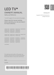 LG 65QNED75SRA.AWP Owner's Manual