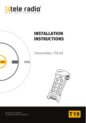 Tele Radio T19-02 Installation Instructions Manual
