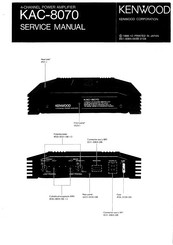 Kenwood KAC-8070 Service Manual