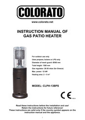 COLORATO CLPH-13BPS Instruction Manual