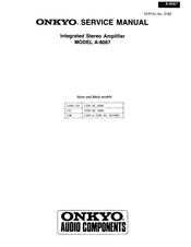 Onkyo A-8067 Service Manual
