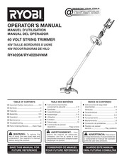 Ryobi RY40240 Operator's Manual