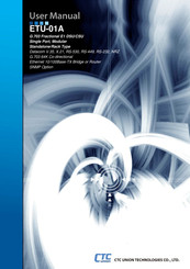 CTC Union ETU-01A User Manual