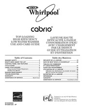 Whirlpool cabrio WTW7600XW1 Use And Care Manual