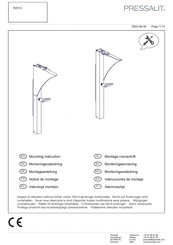Pressalit R2015 Mounting Instructions