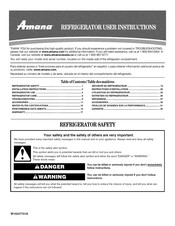 Amana ASD2522WRW03 User Instructions
