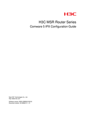 H3C MSR 30-11F Configuration Manual