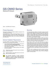 Distech Controls GS-CMAD Series Hardware Installation Manual