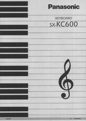 Technics SX-KC600 Manual