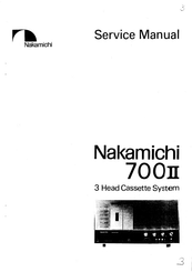 Nakamichi 700 II Service Manual