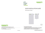 GreenWorks PowerHub GWU-GreenE SYSTEM Quick Installation Manual