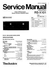 Technic RS-X101 Service Manual