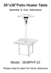 ALAULM 3838PHT-23 Assembly & Care Instructions