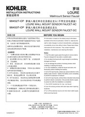 Kohler LOURE 98453T-CP Installation Instructions Manual