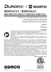 Würth Durofix RI60165A1 Product Information Manual