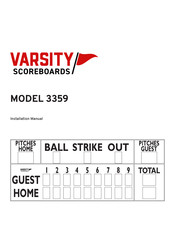 VARSITY Scoreboards 3359 Installation Manual