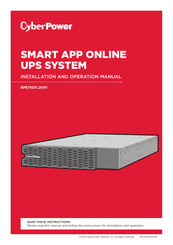 CyberPower BPE192VL2U01 Installation And Operation Manual
