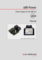 tams elektronik s88-Power Manual