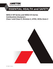 Ametek WDG-V/S Series Manual