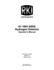 RKI Instruments 61-1001-05SS Operator's Manual