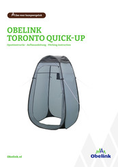 Obelink TORONTO QUICK-UP Pitching Instructions