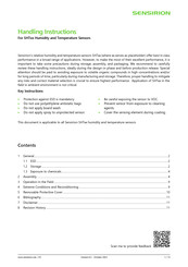 SENSIRION SHT45-AD1F Handling Instructions Manual