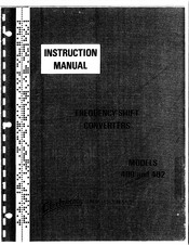 ElectroCom 402 Instruction Manual