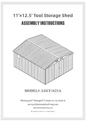domi outdoor living LGCF1621A Assembly Instructions Manual