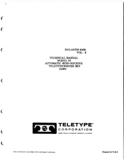 Teletype 35 Technical Manual