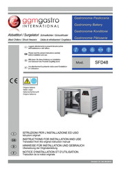 GGMgastro SFD48 Instructions For Installation And Use Manual