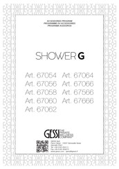Gessi SHOWER G SHOWER G 67054 Manual