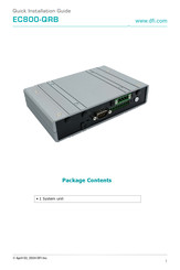 DFI EC800-AL Quick Installation Manual