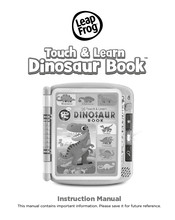 LeapFrog Touch & Learn Dinosaur Book Instruction Manual