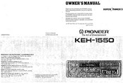 Pioneer SUPER TUNER III KEH-1550 Owner's Manual