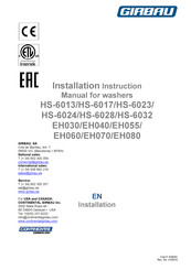 GIRBAU EH070 Installation Instructions Manual