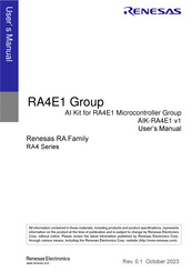 Renesas RA4E1 User Manual