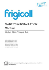 Frigicoll KPDHF-140 DN5.0 Owners & Installation Manual