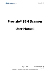 BRUIN BIOMETRICS PROVIZIO SEM SCANNER User Manual