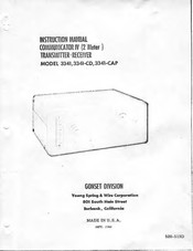 Gonset 3341-CAP Instruction Manual
