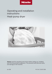 Miele PDR 307 HP CC Operating And Installation Instructions