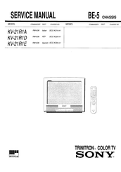 Sony TRINITRON KV-21R1A Service Manual