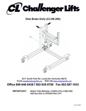 Challenger Lifts CLHM-200 Manual