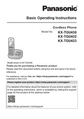 Panasonic KX-TGU432 Basic Operating Instructions Manual