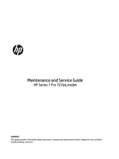 HP 727pq Maintenance And Service Manual