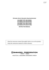 Shimadzu 206-50700 Instruction Manual